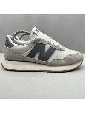 New Balance 237 Mens Size 9.5 D Shoes White Castle Grey Athletic Casual Sneaker